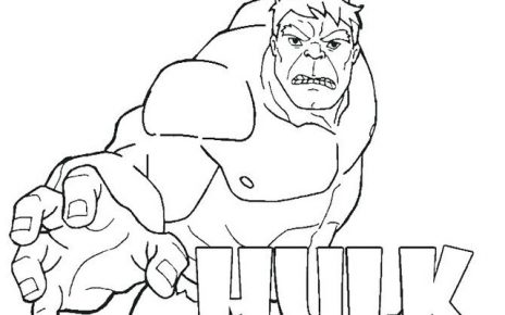disegni da colorare hulk