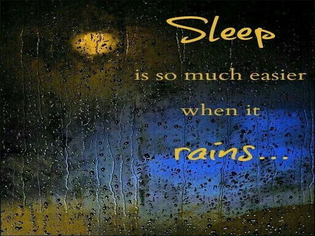 buonanotte pioggia in inglese 