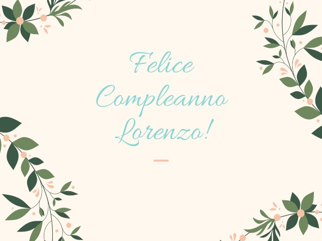 Felice compleanno