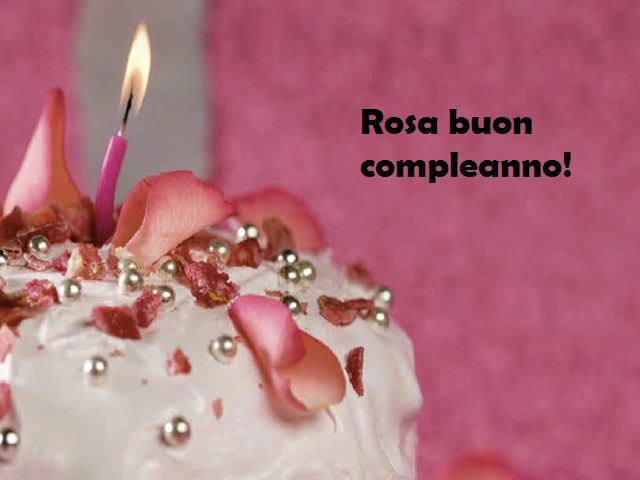 torta Compleanno Rosa