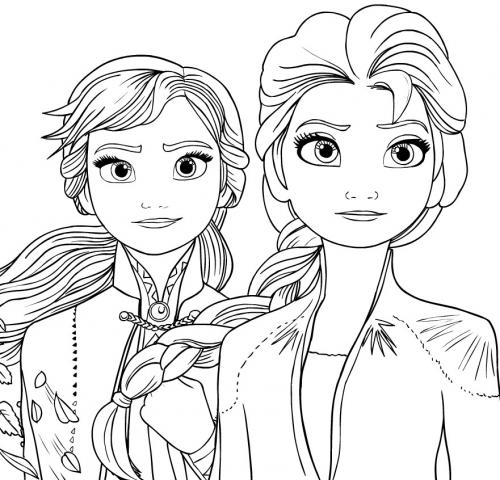Elsa e anna di Frozen