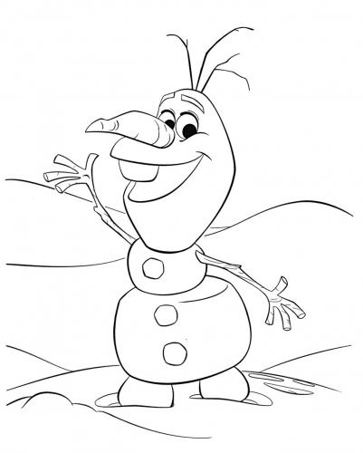 Olaf nella neve