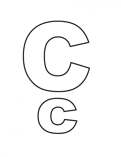 alfabeto in corsivo maiuscolo e minuscolo C