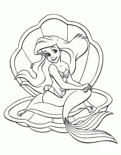 Ariel nella conchiglia