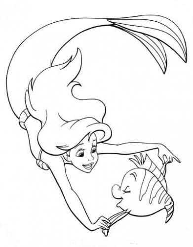 Ariel e Flounder ballano