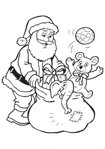 Babbo Natale con regali