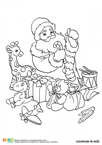 Babbo Natale con regali