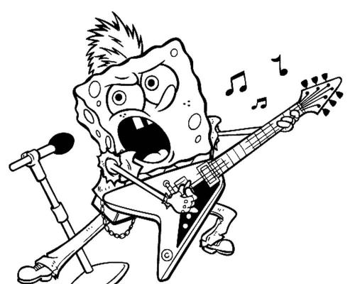 Spongebob rockstar