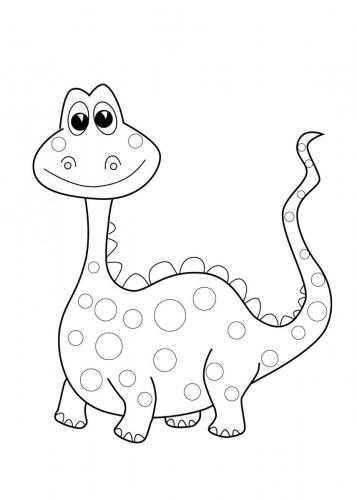 dinosauro da colorare per bambini