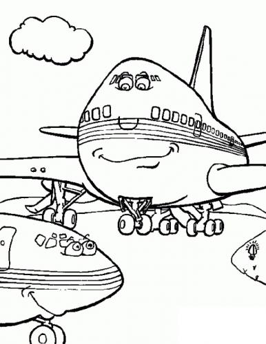 disegnare aereo bambini