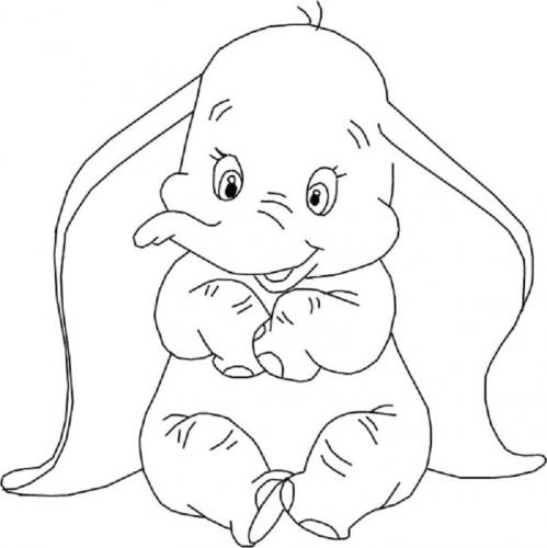disegni a matita Dumbo