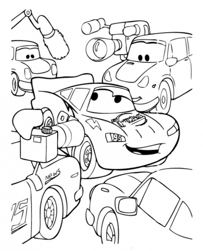 disegni da colorare cars