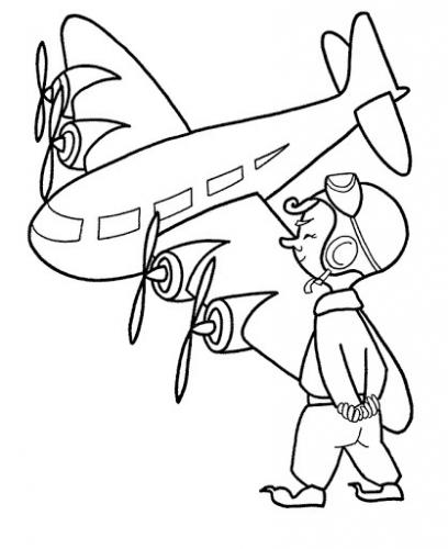 disegni da colorare di aerei