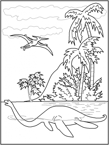 disegni da colorare di dinosauri