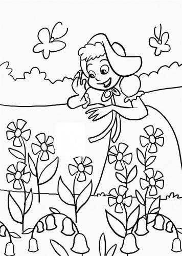 disegni da colorare primavera per bambini