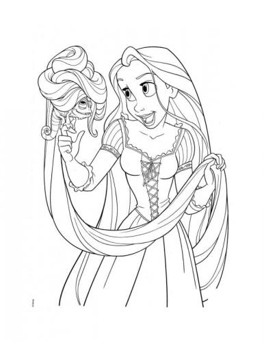 disegni da colorare principesse rapunzel