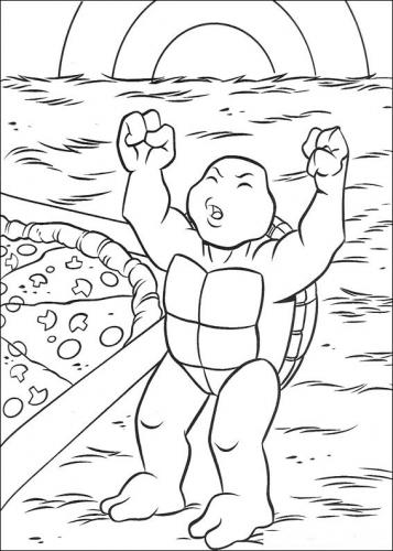 disegni da colorare tartaruga ninja