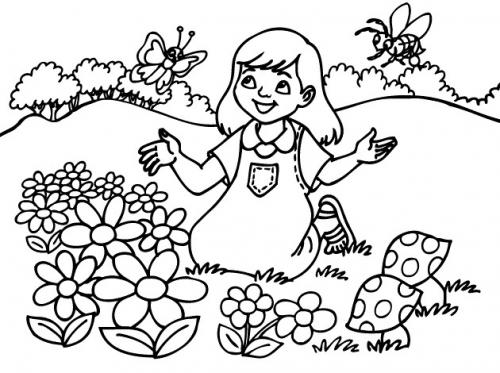 disegni della primavera da colorare per bambini