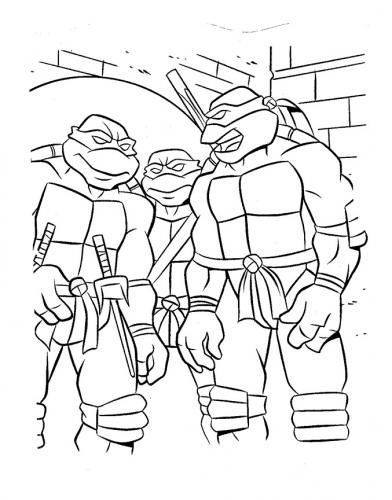 disegni delle tartarughe ninja