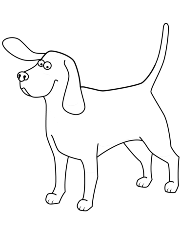 disegni di cani da colorare