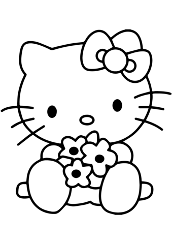disegni di hello kitty da colorare