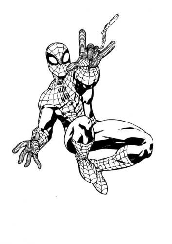 disegni di spiderman da colorare gratis