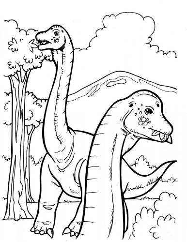 disegni dinosauri da colorare