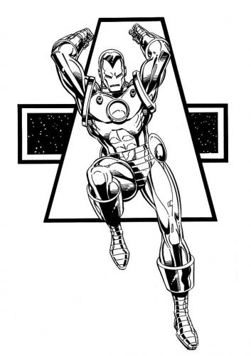 disegni Iron Man da colorare
