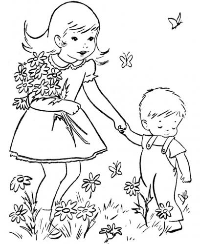 disegni primavera bambini