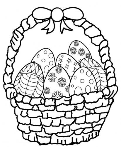 disegni uova di pasqua da colorare