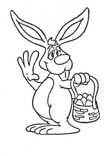Disegno coniglio di Pasqua