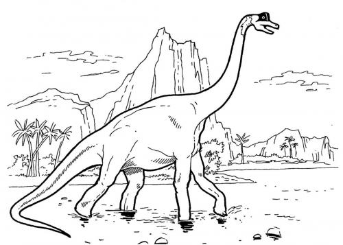 disegno da colorare dinosauro
