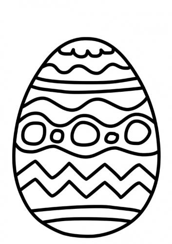 disegno da colorare uovo di pasqua