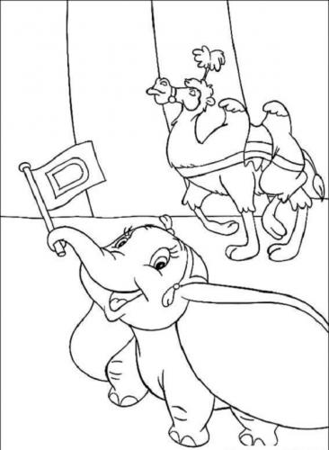 disegno Dumbo circo