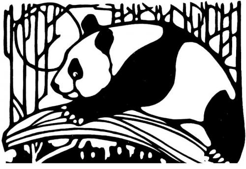 disegno panda per bambini