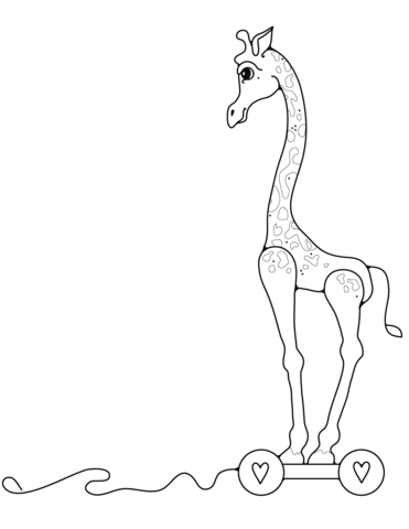 giraffe da colorare