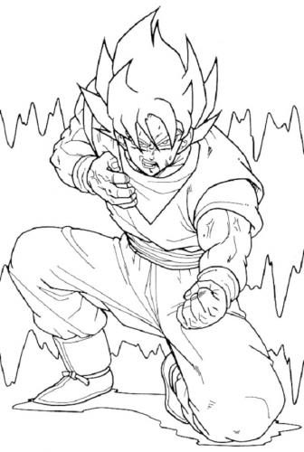 Goku da colorare