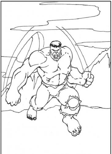 Hulk Avengers Infinity War disegni da colorare