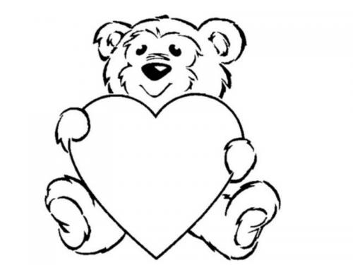 orso con cuore
