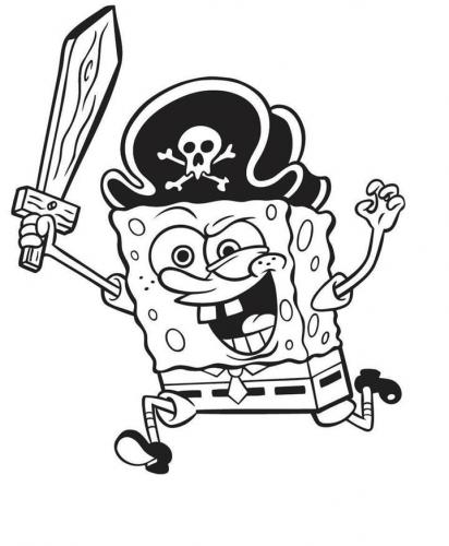 Spongebob vestito da pirata