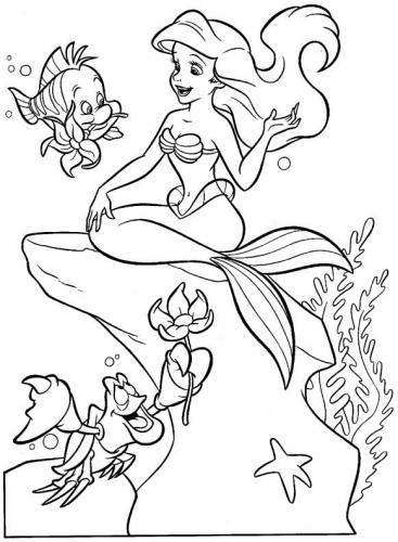 Ariel con i suoi amici 
