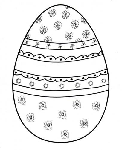 immagini di uova di pasqua da colorare