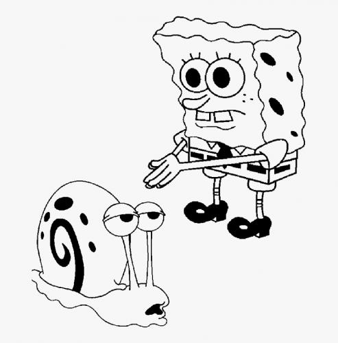 Spongebob con Gary