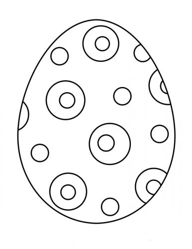 immagini uova di pasqua da colorare
