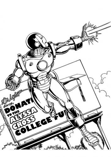 Iron Man disegni da colorare