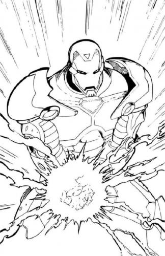 Iron Man disegno da colorare Avengers