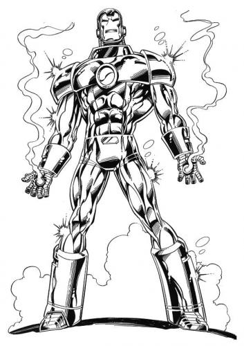 Iron Man immagini da colorare