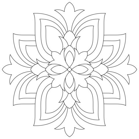 mandala fiore di loto