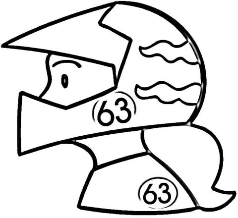 motocross coloring page