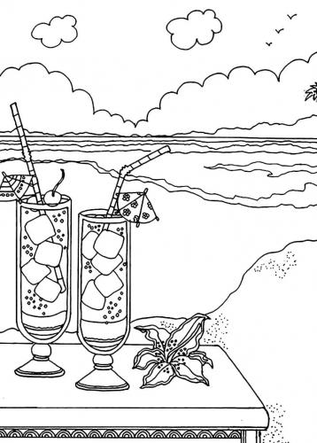 due cocktail con vista sul mare